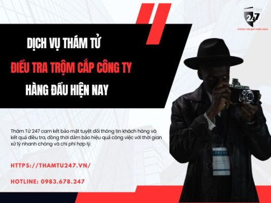 Dịch vụ thám tử điều tra trộm cắp công ty hàng đầu​ hiện nay