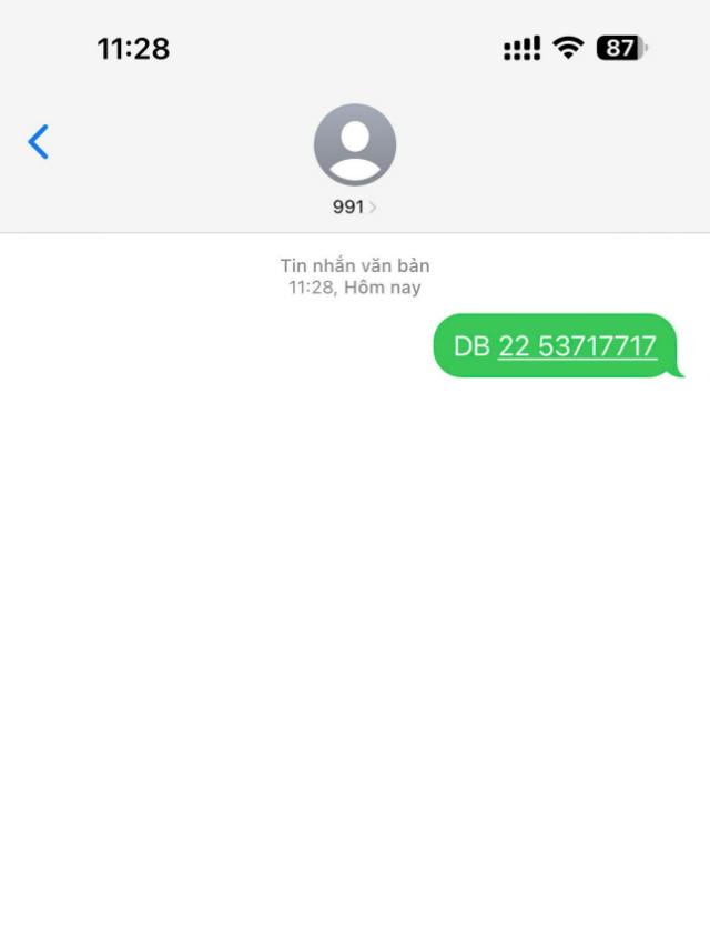 Tra cứu bằng tin nhắn SMS