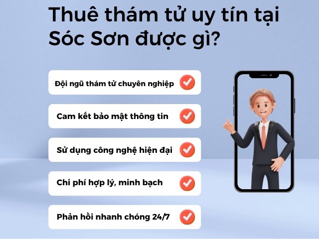 Thuê thám tử uy tín tại Sóc Sơn được gì?