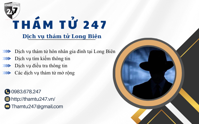 Các dịch vụ thám tử tại Long Biên của Thám Tử 247