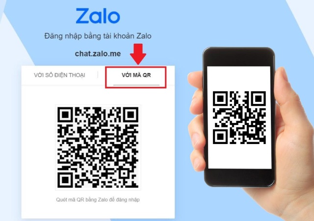 đăng nhập zalo thông qua mã QR