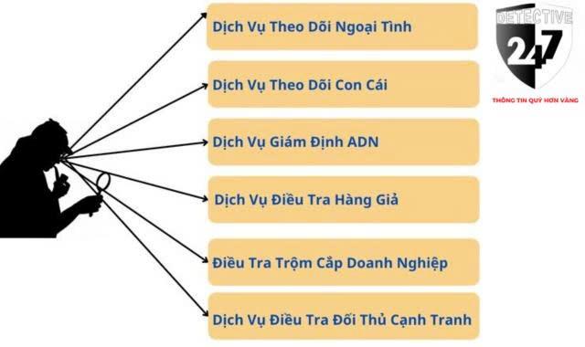 Thám tử 247 cung cấp dịch vụ đa dạng