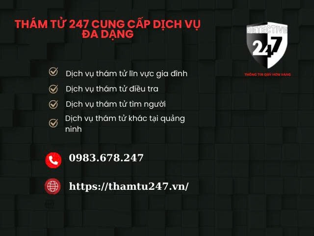 Thám Tử 247 cung cấp dịch vụ đa dạng