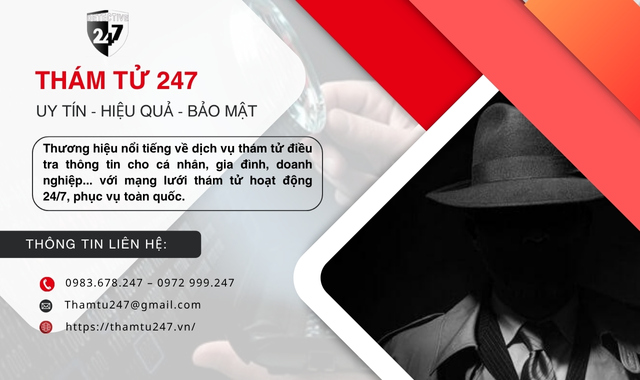 Thám Tử 247 cung cấp dịch vụ thám tử uy tín hàng đầu