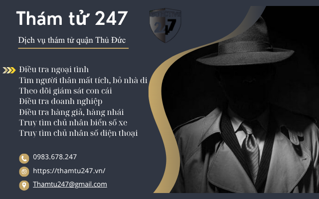 Thám tử 247 cung cấp dịch vụ thám tử chuyên nghiệp