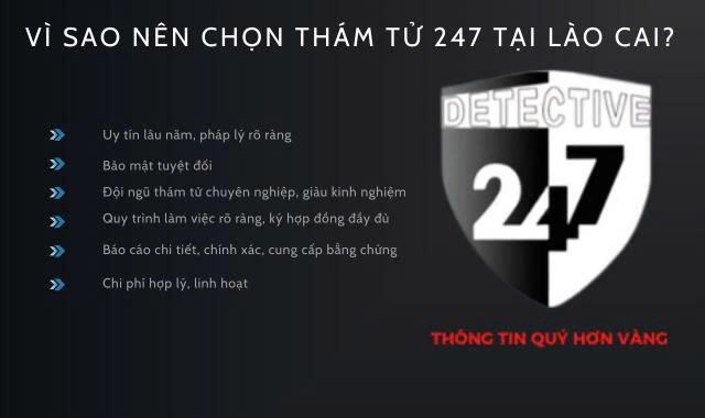 Vì sao nên chọn thám tử 247 tại lào cai