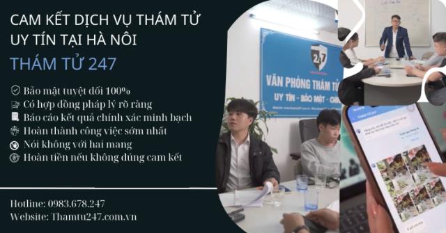 Cam kết dịch vụ thám tử tại Hà Nội của Thám tử 247